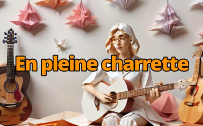 Le clip pour « En pleine charrette »? C’est plié (en origami)